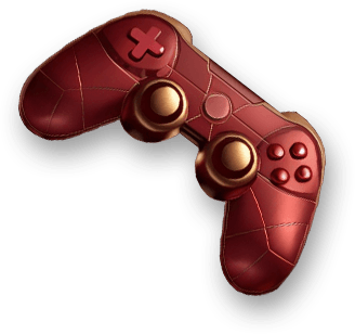 Golden controller representing quick mobile games