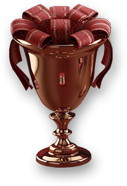 Golden trophy representing skill-based challenges